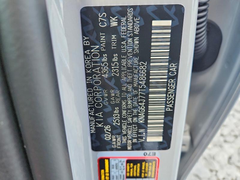 Продажа на аукционе авто 2026 Kia K5, vin: KNAG64J77T5486682, номер лота: 59873636