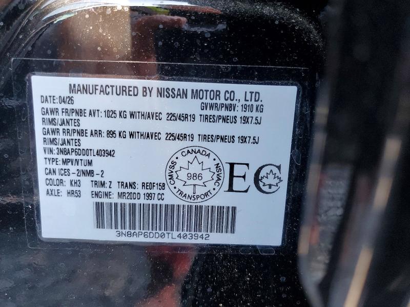 Aukcja sprzedaży 2026 Nissan Kicks, vin: 3N8AP6DD0TL403942, numer aukcji: 56841576