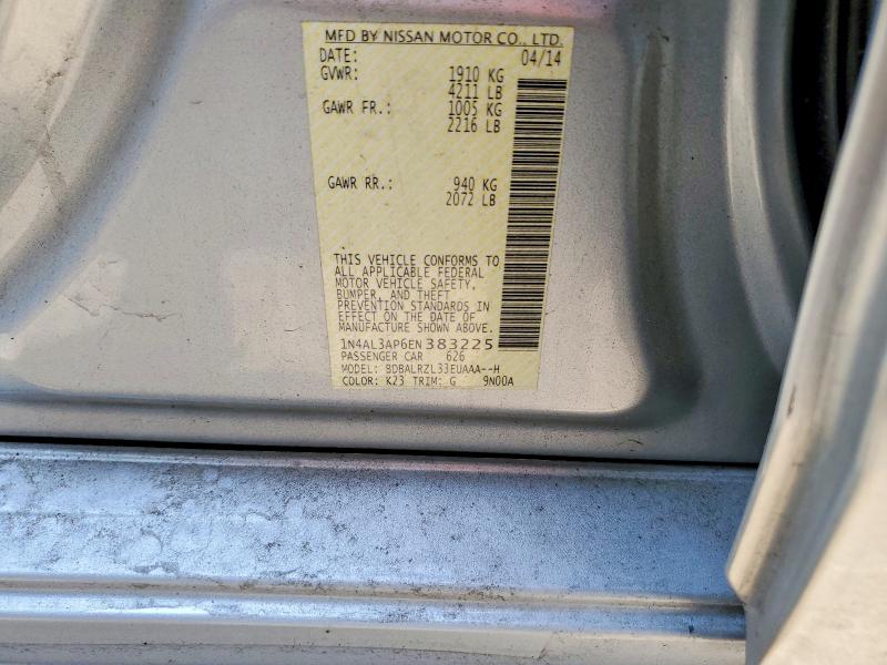 Aukcja sprzedaży 2014 Nissan Altima, vin: 1N4AL3AP6EN383225, numer aukcji: 59583156