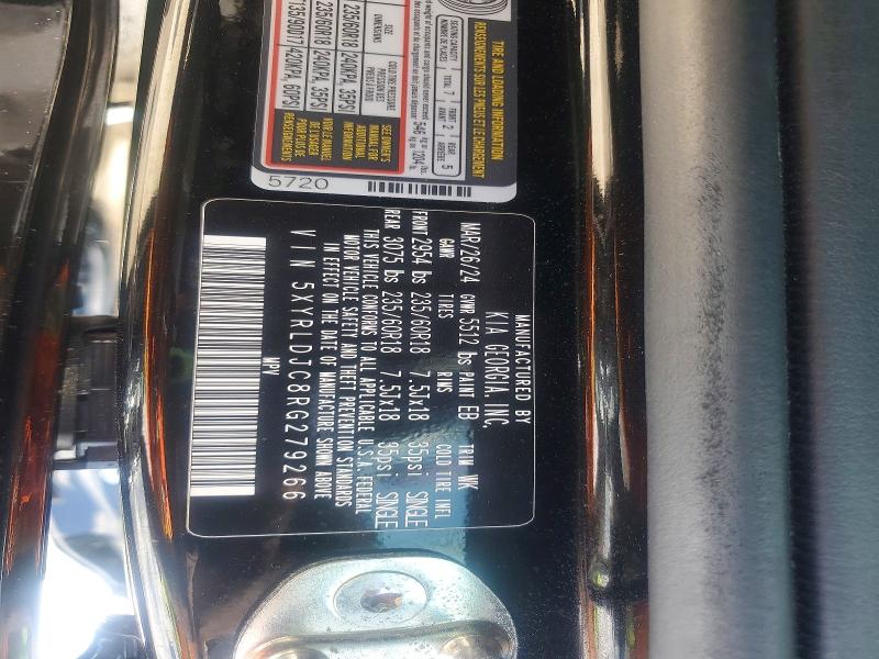 Aukcja sprzedaży 2024 Kia Sorento, vin: 5XYRLDJC8RG279266, numer aukcji: 59619666