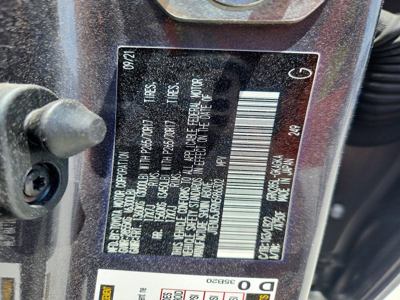 2022 Toyota 4runner მანქანა იყიდება აუქციონზე, vin: JTENU5JR9N5986302, აუქციონის ნომერი: 62239036