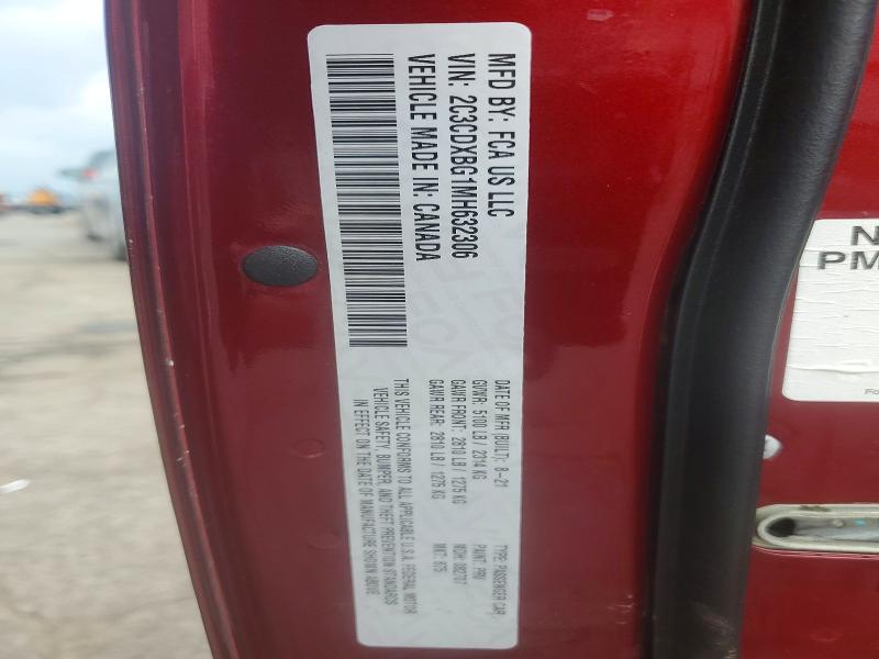 62629166 :رقم المزاد ، 2C3CDXBG1MH632306 vin ، 2021 Dodge Charger مزاد بيع