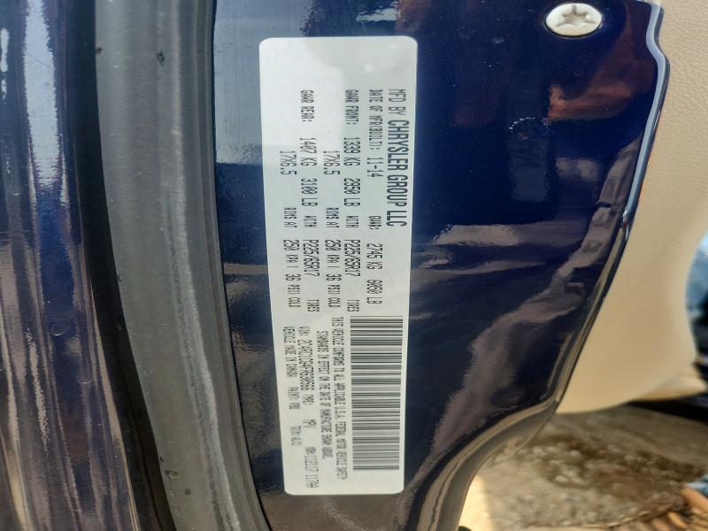 59958796 :رقم المزاد ، 2C4RC1CG4FR630566 vin ، 2015 Chrysler Town & Country مزاد بيع