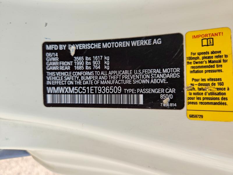 Продажа на аукционе авто 2014 Mini Cooper, vin: WMWXM5C51ET936509, номер лота: 60642846