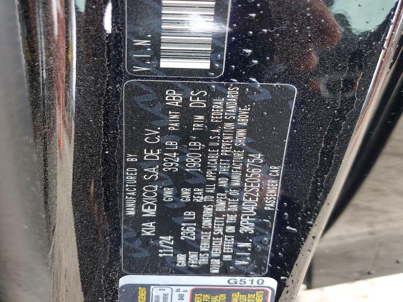 Aukcja sprzedaży 2025 Kia K4, vin: 3KPFU4DE2SE056754, numer aukcji: 58132236