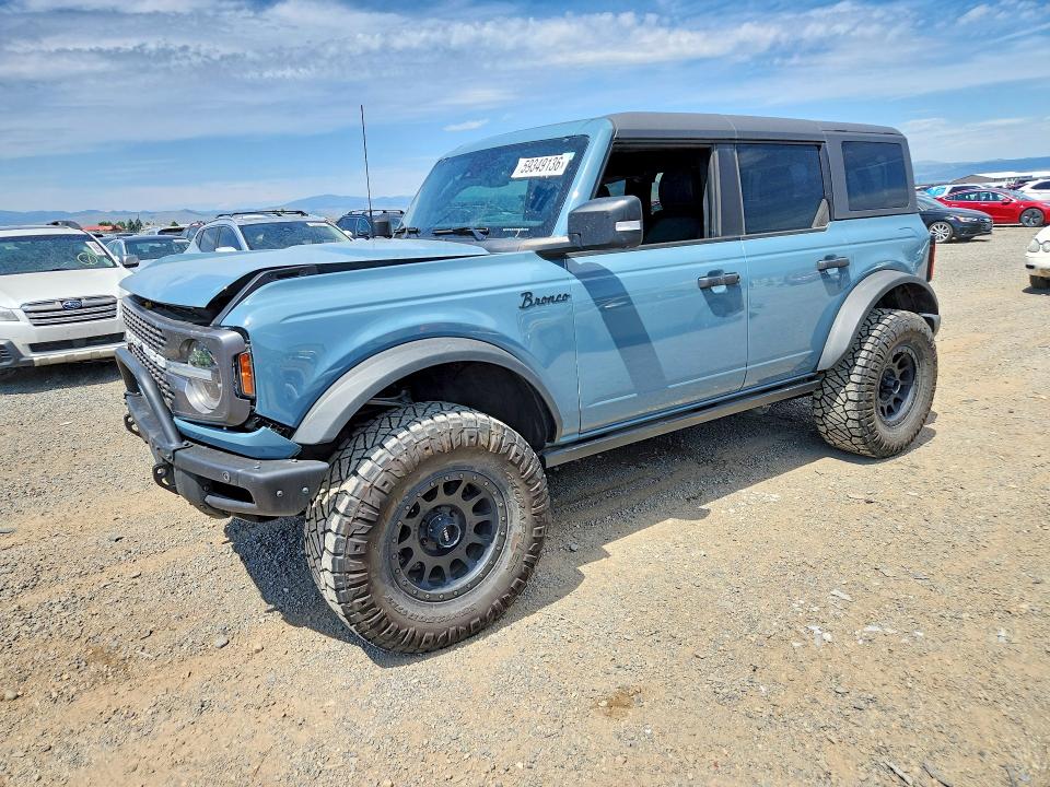 2022 Ford Bronco მანქანა იყიდება აუქციონზე, vin: 1FMEE5DH9NLB07800, აუქციონის ნომერი: 59349136