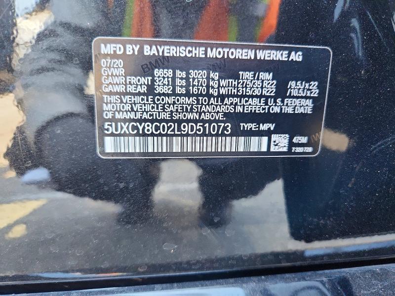 Продажа на аукционе авто 2020 Bmw X6, vin: 5UXCY8C02L9D51073, номер лота: 61569356