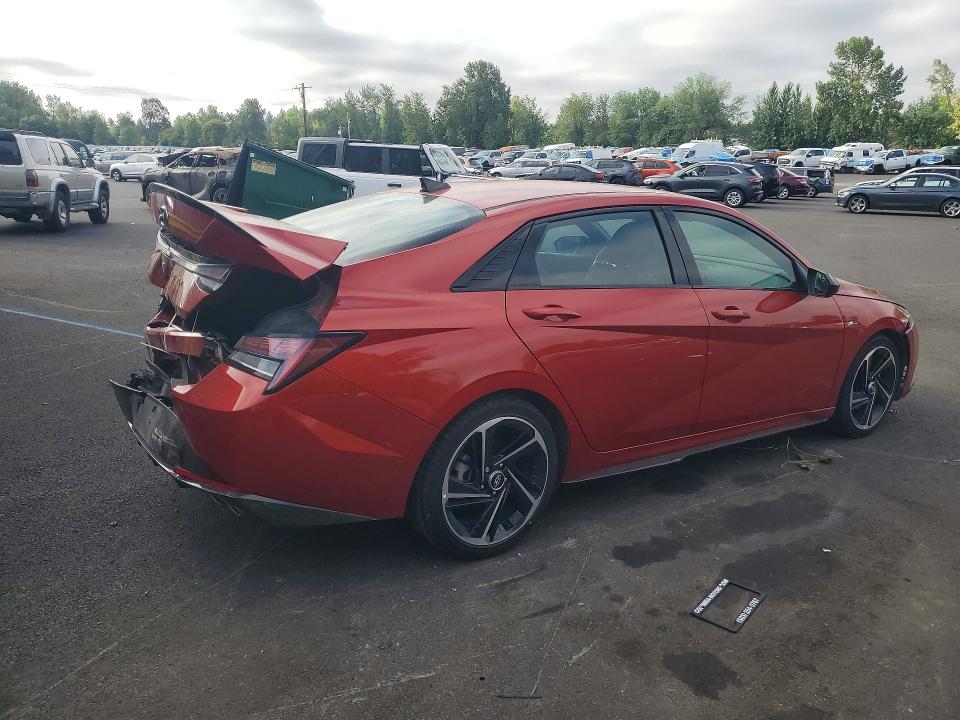 Продажа на аукционе авто 2021 Hyundai Elantra, vin: KMHLR4AF0MU153372, номер лота: 62532216