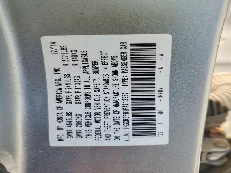 Продажа на аукционе авто 2015 Honda Accord, vin: 1HGCR3F81FA013362, номер лота: 59370456