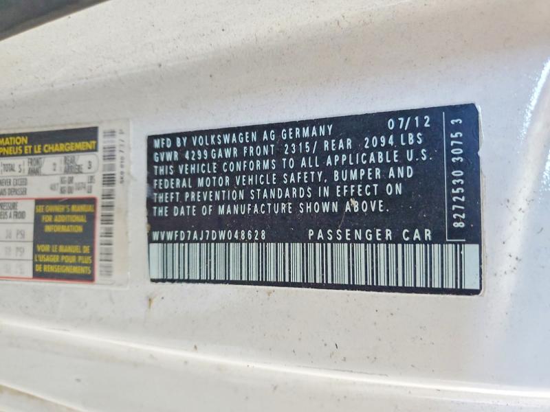 Aukcja sprzedaży 2013 Volkswagen Gti, vin: WVWFD7AJ7DW048628, numer aukcji: 59857606