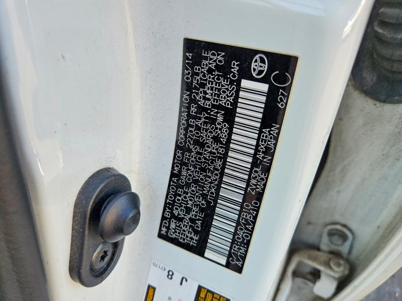 Продажа на аукционе авто 2014 Toyota Prius, vin: JTDKN3DU8E1814889, номер лота: 63177516