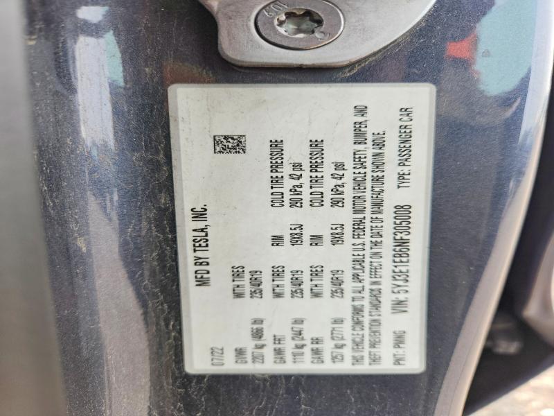 Aukcja sprzedaży 2022 Tesla Model 3, vin: 5YJ3E1EB6NF305008, numer aukcji: 61388896