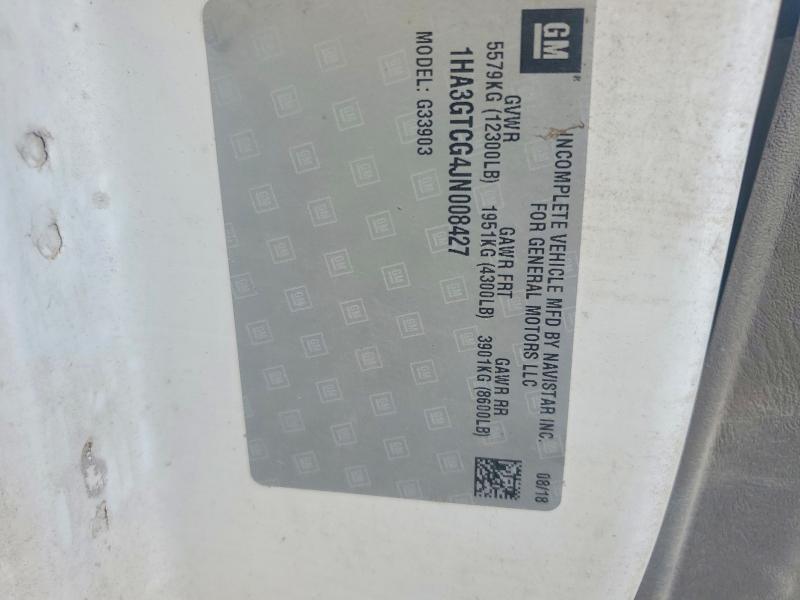 Aukcja sprzedaży 2018 Chevrolet Express G3500, vin: 1HA3GTCG4JN008427, numer aukcji: 61493956