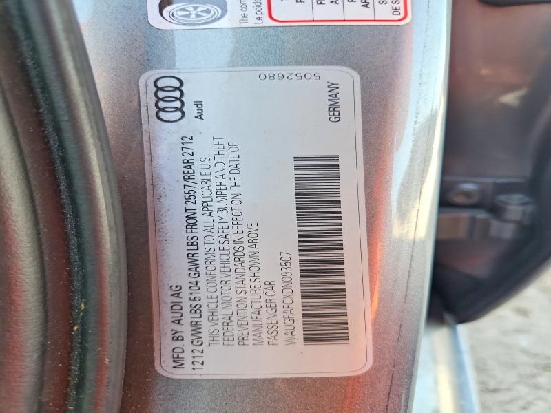 2013 Audi A6 მანქანა იყიდება აუქციონზე, vin: WAUGFAFCXDN093507, აუქციონის ნომერი: 59223856