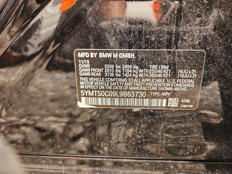 2020 Bmw X3 მანქანა იყიდება აუქციონზე, vin: 5YMTS0C09L9B63730, აუქციონის ნომერი: 59843096