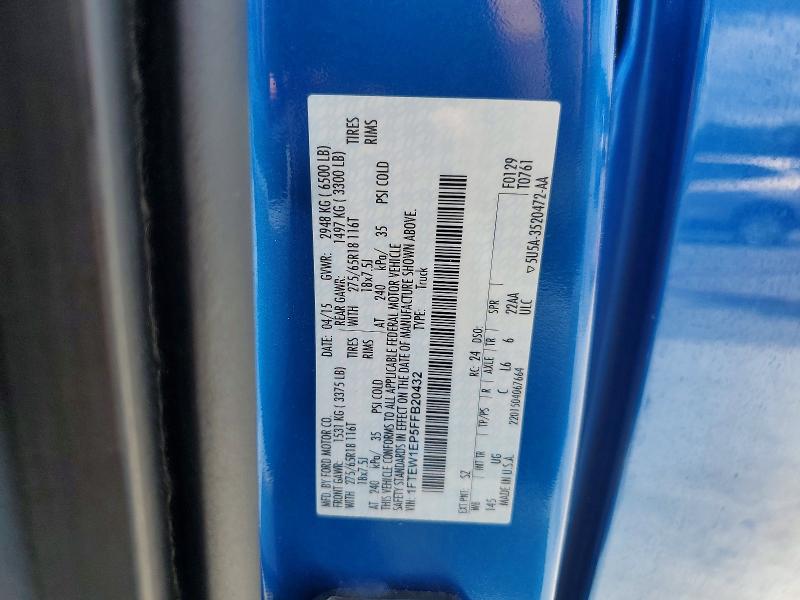 Aukcja sprzedaży 2015 Ford F150, vin: 1FTEW1EP5FFB20432, numer aukcji: 60511916