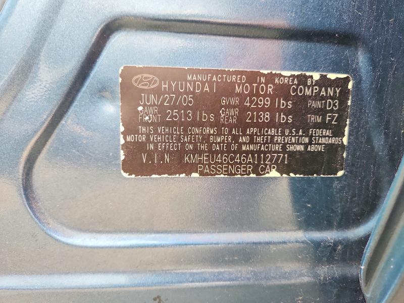Продаж на аукціоні авто 2006 Hyundai Sonata, vin: KMHEU46C46A112771, номер лоту: 60032866