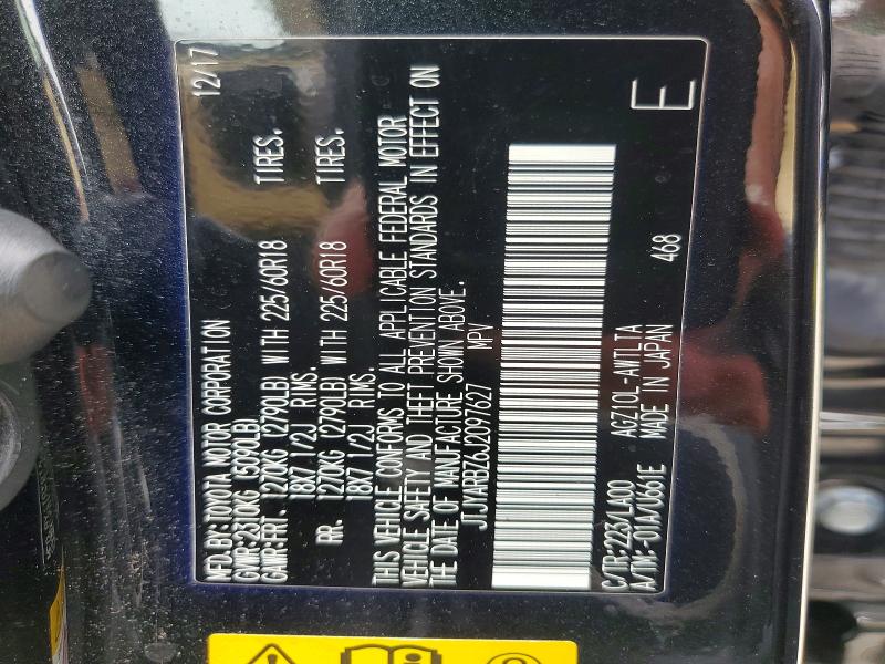 60831886 :رقم المزاد ، JTJYARBZ6J2097627 vin ، 2018 Lexus Nx 300 مزاد بيع