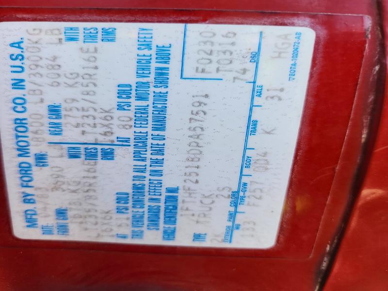 Auction sale of the 1983 Ford F250, vin: 1FTHF2518DPA57591        , lot number: 61635526