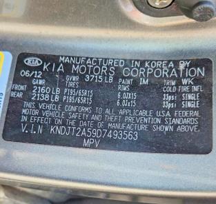 Aukcja sprzedaży 2013 Kia Soul, vin: KNDJT2A59D7493563, numer aukcji: 62640156