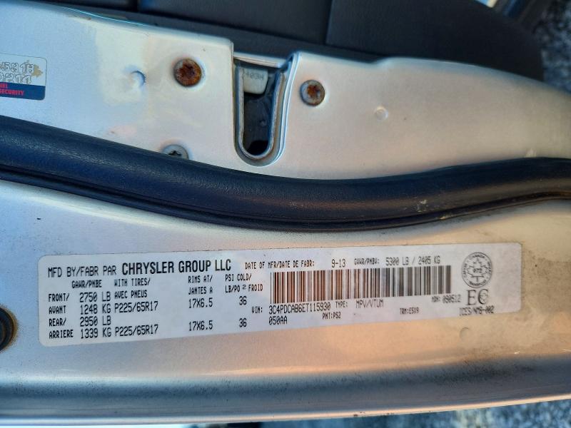 2014 Dodge Journey მანქანა იყიდება აუქციონზე, vin: 3C4PDCAB6ET115930, აუქციონის ნომერი: 63436126