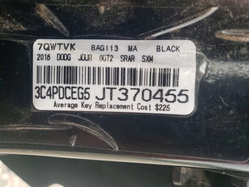 Продажа на аукционе авто 2018 Dodge Journey, vin: 3C4PDCEG5JT370455, номер лота: 76295785