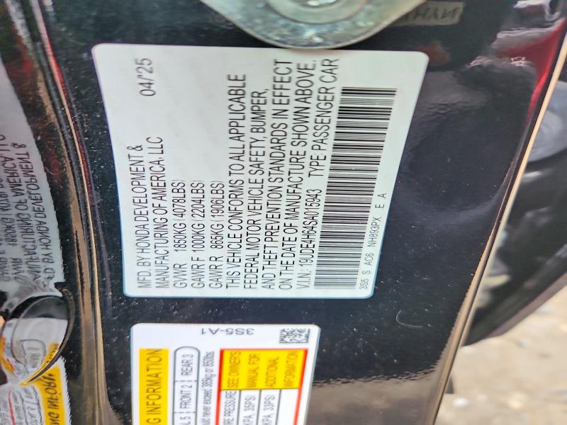 Aukcja sprzedaży 2025 Acura Integra, vin: 19UDE4H64SA015943, numer aukcji: 61483146