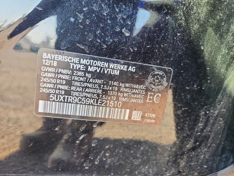 Продажа на аукционе авто 2019 Bmw X3, vin: 5UXTR9C59KLE21510, номер лота: 59650276