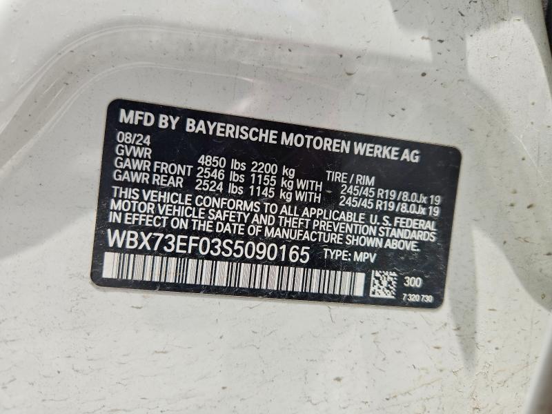Aukcja sprzedaży 2025 Bmw X1, vin: WBX73EF03S5090165, numer aukcji: 60830706
