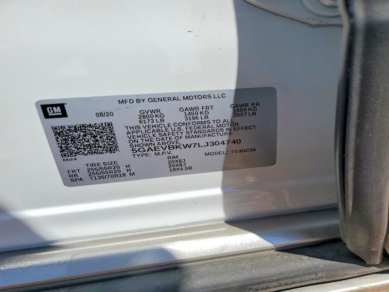 Продаж на аукціоні авто 2020 Buick Enclave, vin: 5GAEVBKW7LJ304740, номер лоту: 61794646
