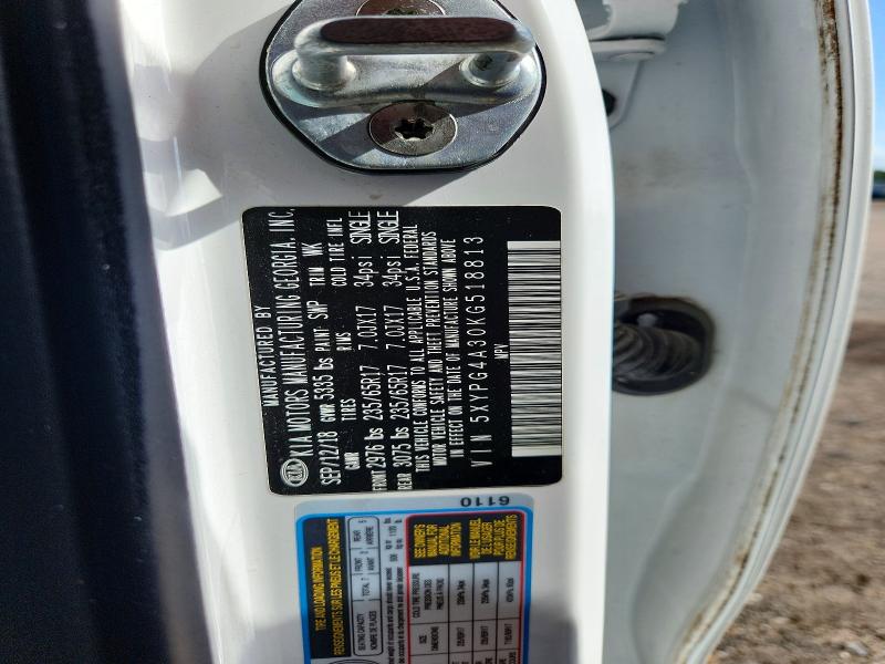 Продаж на аукціоні авто 2019 Kia Sorento, vin: 5XYPG4A30KG518813, номер лоту: 60894676