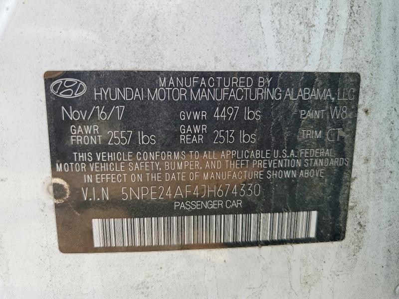 Продаж на аукціоні авто 2018 Hyundai Sonata, vin: 5NPE24AF4JH674330, номер лоту: 62383016