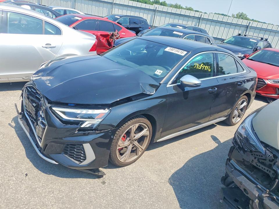 2023 Audi S3 მანქანა იყიდება აუქციონზე, vin: WAUH3DGY0PA048063, აუქციონის ნომერი: 59019416
