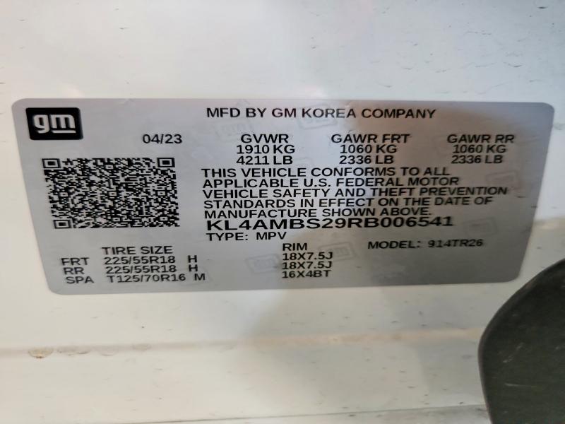 Aukcja sprzedaży 2024 Buick Encore Gx, vin: KL4AMBS29RB006541, numer aukcji: 62499376