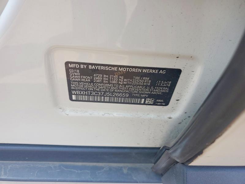 60472846 :رقم المزاد ، WBXHT3C37J5L26659 vin ، 2018 Bmw X1 مزاد بيع