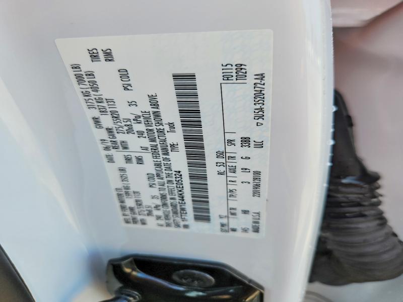 Продажа на аукционе авто 2019 Ford F150, vin: 1FTEW1E44KKE05324, номер лота: 60527166