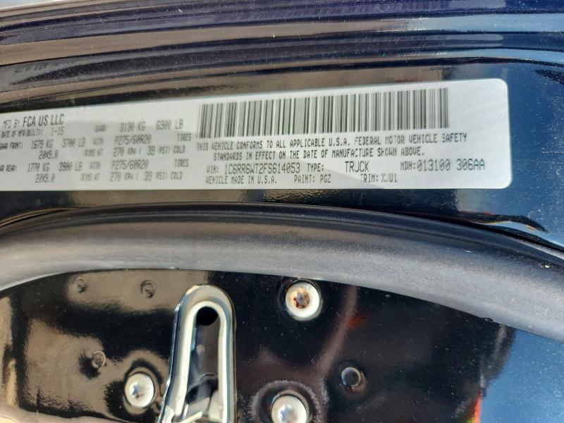 61987586 :رقم المزاد ، 1C6RR6WT2FS614053 vin ، 2015 Ram 1500 مزاد بيع