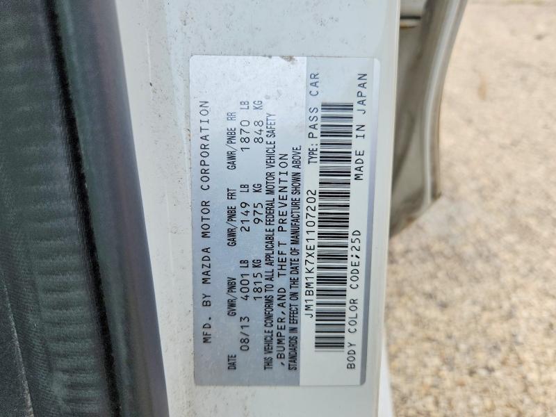 Auction sale of the 2014 Mazda 3, vin: JM1BM1K7XE1107202, lot number: 60955006