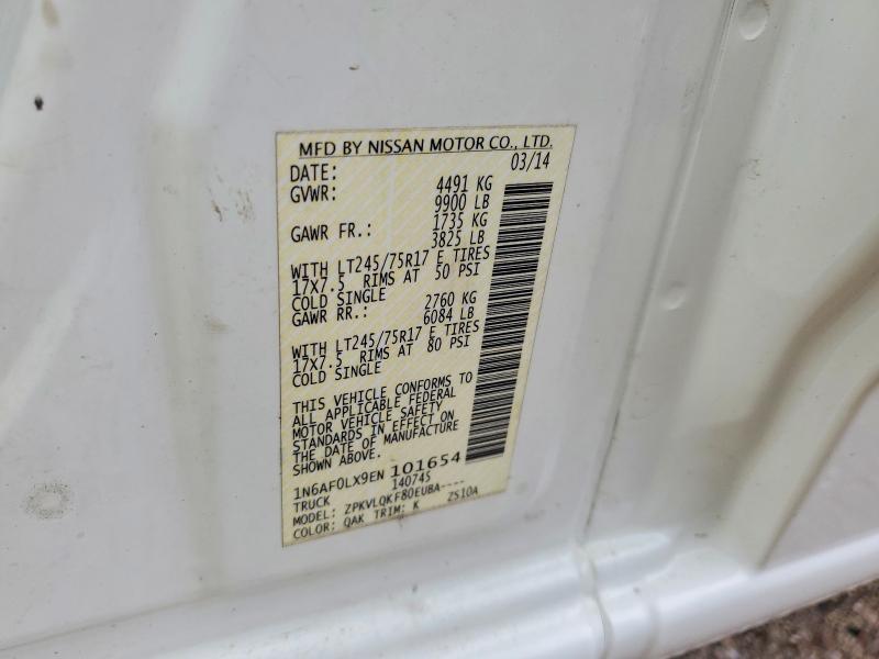 Продажа на аукционе авто 2014 Nissan Nv, vin: 1N6AF0LX9EN101654, номер лота: 61401236