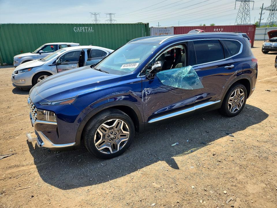 2021 Hyundai Santa Fe მანქანა იყიდება აუქციონზე, vin: 5NMS44AL6MH334021, აუქციონის ნომერი: 63330556