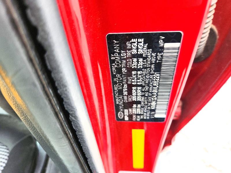 62341586 :رقم المزاد ، KM8K12AA9MU662291 vin ، 2021 Hyundai Kona مزاد بيع