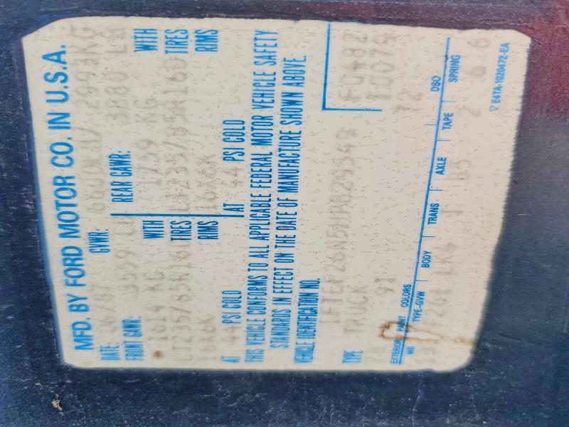 Aukcja sprzedaży 1987 Ford F250, vin: 1FTEF26N5HPB29549, numer aukcji: 61817526