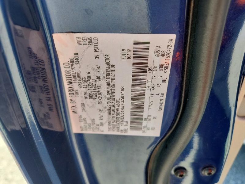 Продаж на аукціоні авто 2007 Ford Explorer Sport Trac, vin: 1FMEU51K57UA07158, номер лоту: 60853216
