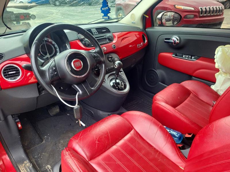 59582106 :رقم المزاد ، 3C3CFFER1CT313205 vin ، 2012 Fiat 500 مزاد بيع