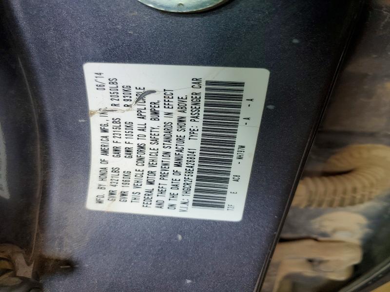 Продаж на аукціоні авто 2014 Honda Accord, vin: 1HGCR2F58EA268041, номер лоту: 62328786