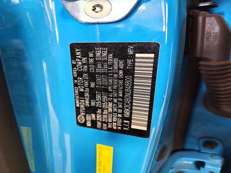 60670556 :رقم المزاد ، KM8K3CAB0NU848800 vin ، 2022 Hyundai Kona مزاد بيع