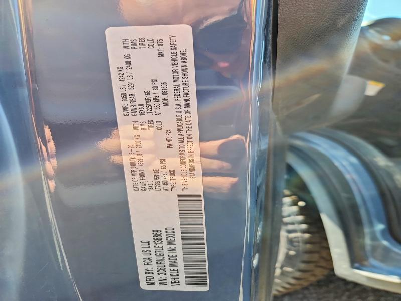 58502126 :رقم المزاد ، 3C6URVJG7LE136869 vin ، 2020 Ram Promaster 3500 مزاد بيع