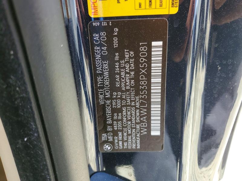 Aukcja sprzedaży 2008 Bmw 335, vin: WBAWL73538PX59081, numer aukcji: 62917236