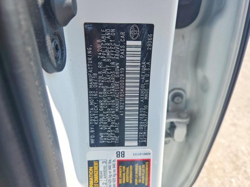 Продаж на аукціоні авто 2019 Toyota Avalon Hybrid, vin: 4T1B21FB5KU002819, номер лоту: 61761176