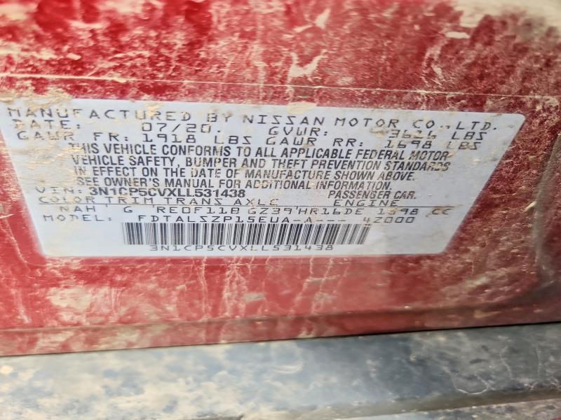 Продаж на аукціоні авто 2020 Nissan Kicks, vin: 3N1CP5CVXLL531438, номер лоту: 61106356